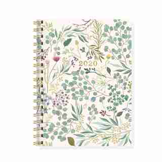 2019-2020 17 Month Spiral Planner Greenery
