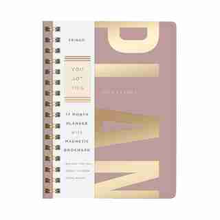 AUGUST 2021 - DECEMBER 2022 LARGE PLAN MAUVE PLANNER