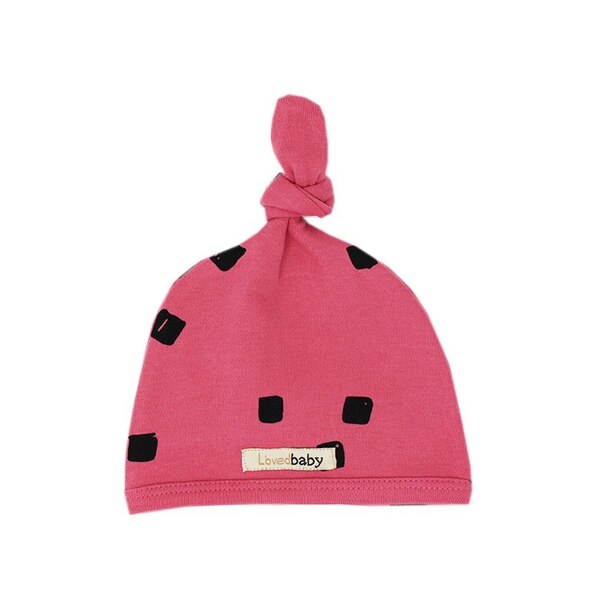 L'ovedbaby® Top-Knot Hat Berry Stone 0-3 Months
