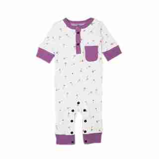 L'ovedbaby® Footless Romper Grape Dandelion 6-9 Months