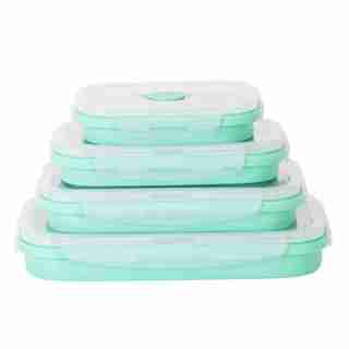 DASH COLLAPSIBLE CONTAINERS - BLUE, SET OF 4