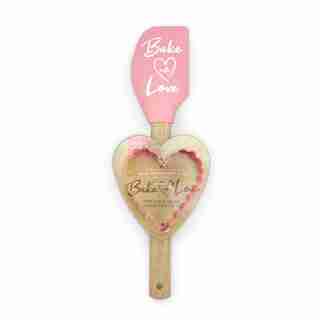 Baked with Love Spatula & Heart Cookie Cutter