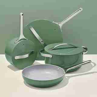 4-PIECE CERAMIC COOKWARE SET, SAGE