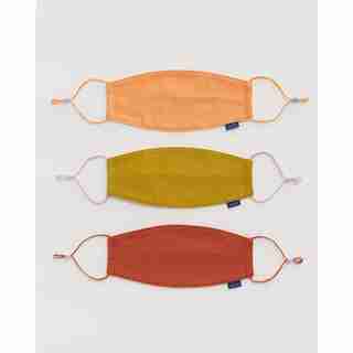 Baggu 3-Pack Reusable Cotton Face Masks Clay
