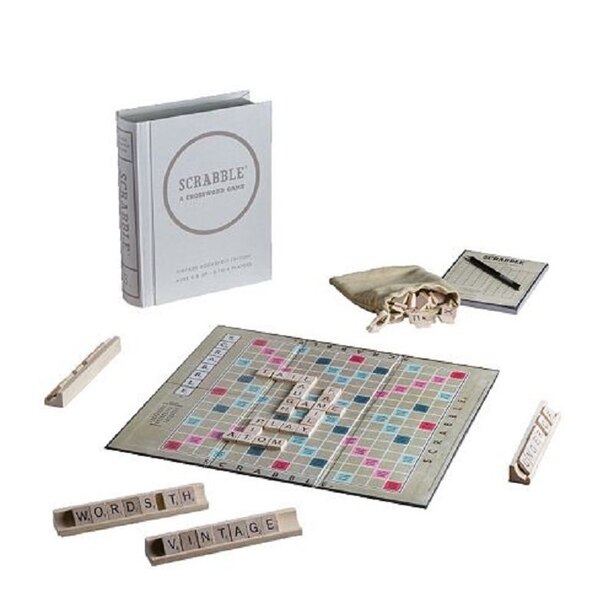 Scrabble Vintage Bookshelf Edition Board Game By Winning