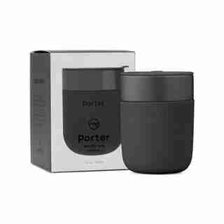W&P PORTER CERAMIC PORTER TRAVEL MUG CHARCOAL 12 OZ