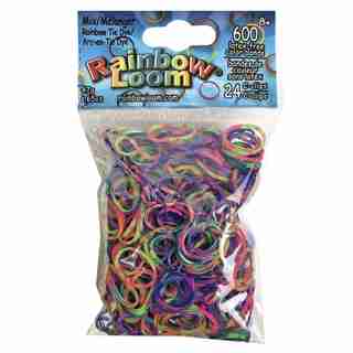 Rainbow Loom Elastics - RAINBOW TIE DYE