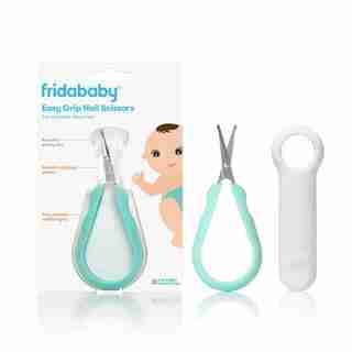 Fridababy Easy Grip Nail Scissors Grooming Essentials Safe for Infant Newborn Toddler Nails