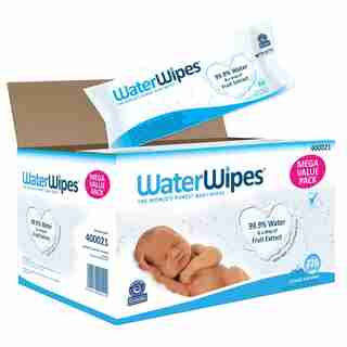 WaterWipes Hypoallergenic Baby Wipes with Purified Water and Grapefruit Seed Extract - 720 Pack