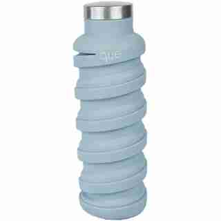 QUE 20 OZ. COLLAPSIBLE WATER BOTTLE CLOUDY GREY
