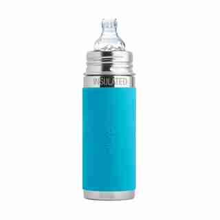 Pura Sippy Bottle Insulated Stainless Steel Aqua 260ml