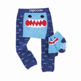 Legging & Sock Set, Sherman The Shark 6-12M