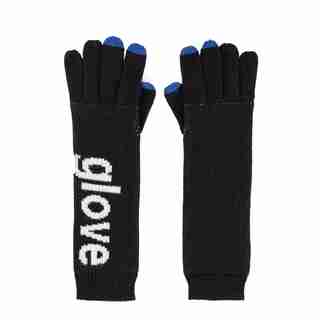 Verloop Typography Touchscreen Glove Black