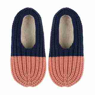 Verloop Colorblock Rib Slippers Navy M/L
