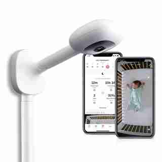 Moniteur de bébé intelligent Nanit Plus - Traqueur de sommeil, caméra HD et audio