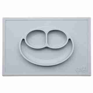 ezpz Happy Mat All-in-one Placemat and Plate Pewter