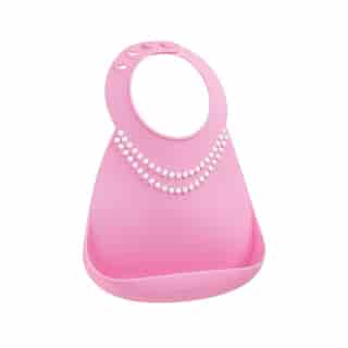 Make My Day Baby Bib Pink Breakfast at Mom's
