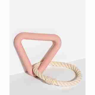 Wild One Triangle Tug Dog Toy Blush