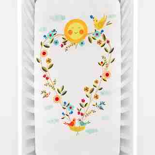 Love Blooms Fitted Crib Sheet