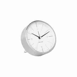 Karlsson Minimal Metal Alarm Clock - Silver