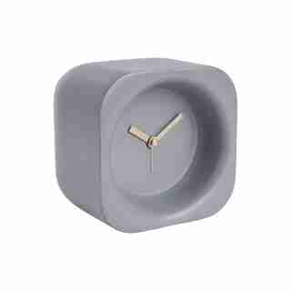 Karlsson Chunky Poly Resin Alarm Clock - Mouse Grey