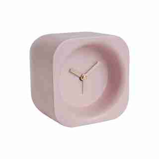 Karlsson Chunky Poly Resin Alarm Clock - Light Pink