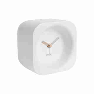 Karlsson Chunky Poly Resin Alarm Clock - Matte White