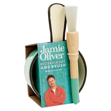 Jamie Oliver BBQ Sauce Pot & Brush – Teal