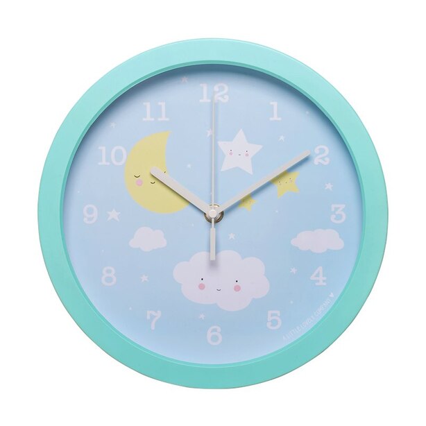 A Little Lovely Company™ Silent Non-Ticking Nursery Clock Cloud