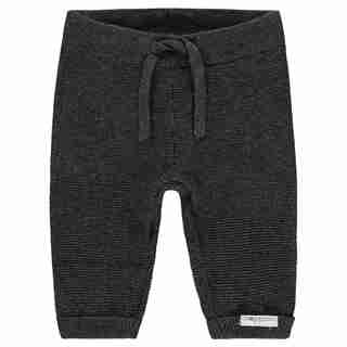 Noppies U Pants Knit Reg Lux - Dark Grey Melange Baby 4-6 Months