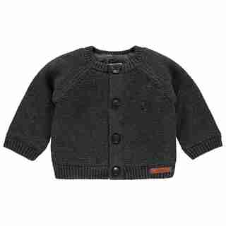 Noppies U Cardigan Knit ls Dani - Dark Grey Melange Newborn