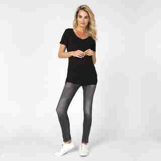 T-shirt Rome with V-neck