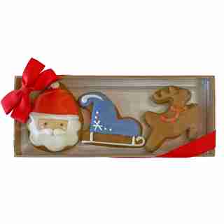 FESTIVE GINGERBREAD COOKIES SET OF 3