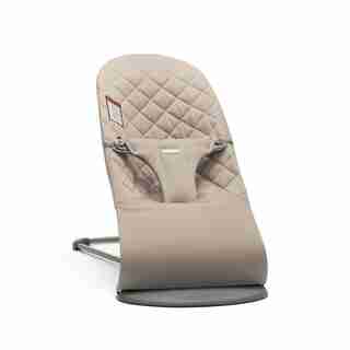 Siège Sauteur Bliss de BABYBJÖRN en coton – Gris sable