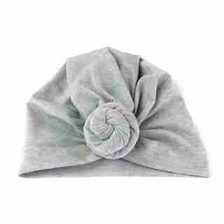 Baby Wisp® Baby Hat Turban Knot Grey
