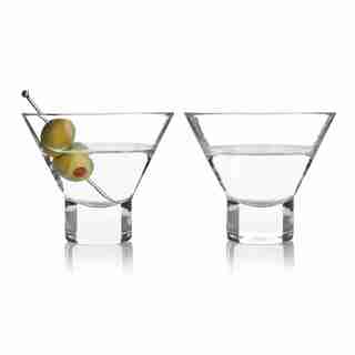 Verres à martini en cristal à base lourde