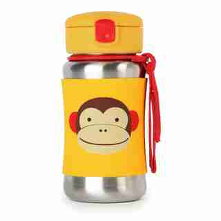 SKIP HOP ZOO STAINLESS BOTTLE, MONKEY