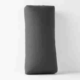 HALFMOON RECTANGULAR YOGA BOLSTER CHARCOAL