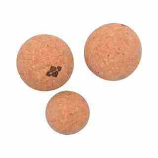 Halfmoon Natural Cork Massage Ball Trio