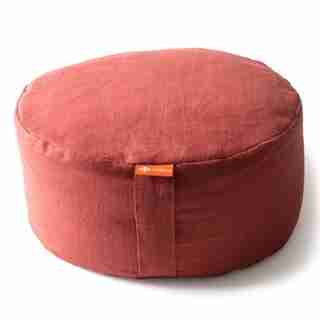 Mod Zafu Meditation Pillow - Copper Linen