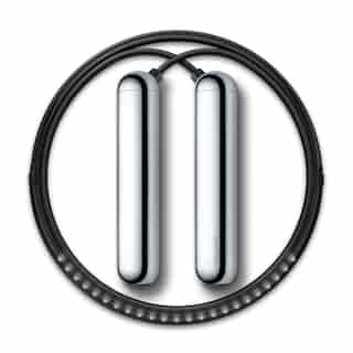 Tangram Smart Skipping Rope with LED Chrome Medium