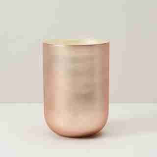 LARGE MERCURY GLASS CANDLE MULLED CIDER AND CINNAMON