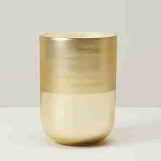 LARGE MERCURY GLASS CANDLE VANILLA MAPLE SYRUP
