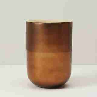 LARGE MERCURY GLASS CANDLE GINGER PUMPKIN SPICE