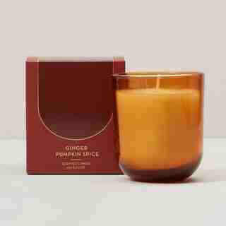 POURED GLASS CANDLE GINGER PUMPKIN SPICE