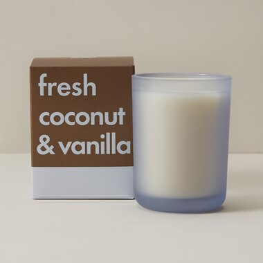 Poured Glass Candle – Fresh Coconut & Vanilla