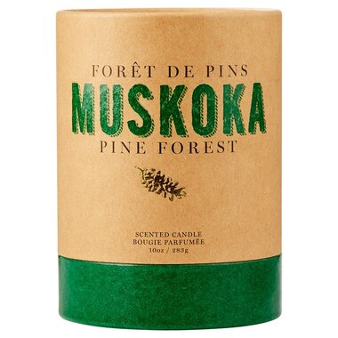 Muskoka Pine Forest Poured Glass Scented Candle