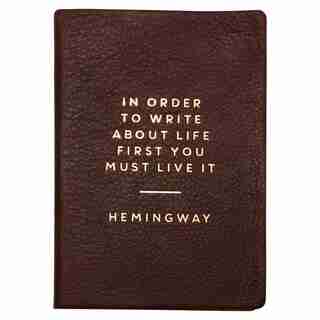 Hemingway™ Leather Bound Journal - Coffee Bean
