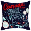 Canada Map Pillow Cover – 20” x 20”