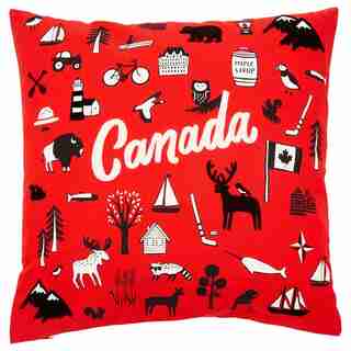 Canada Symbols Pillow Cover – 20” x 20”